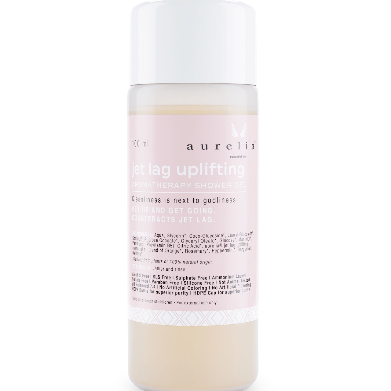 jet lag uplifting shower gel - Jet lag uplifting Duschgel von aurelia essential oils